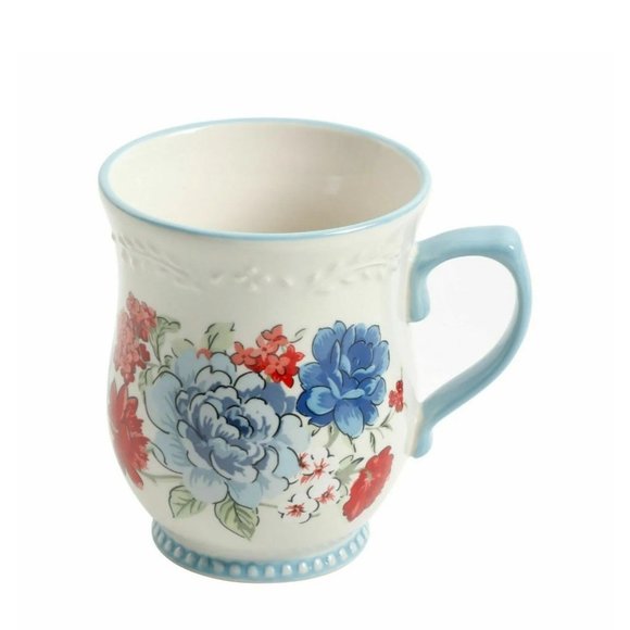 The Pioneer Woman Classic Charm 17-Ounce 4 mugs - Picture 2 of 4
